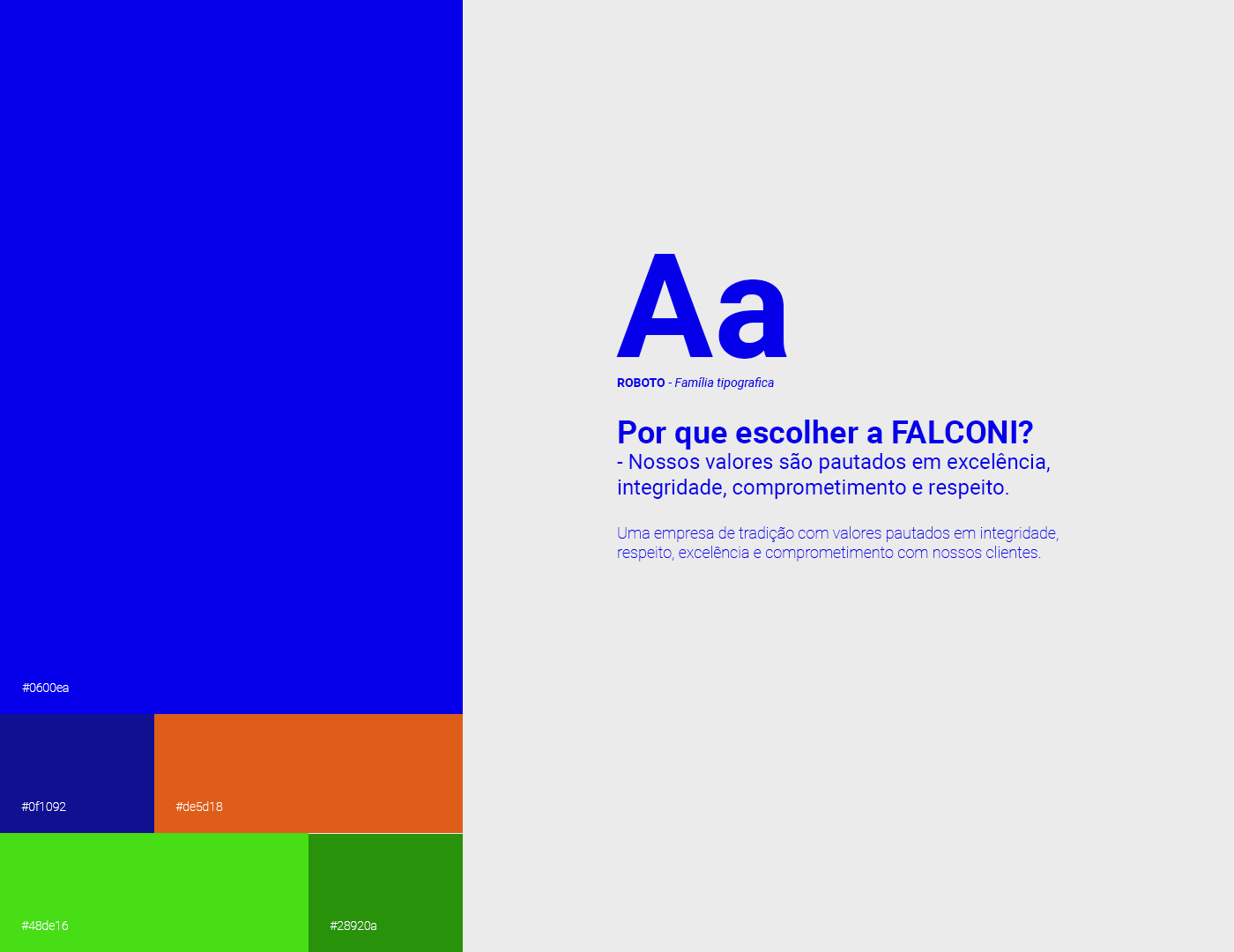 Hidráulica Falconi - Identidade Visual